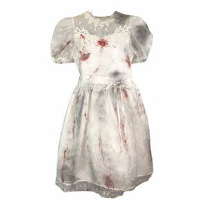 Dorissa Intl Nicole Zombie Bride Dress Halloween Costume Kids Size 12